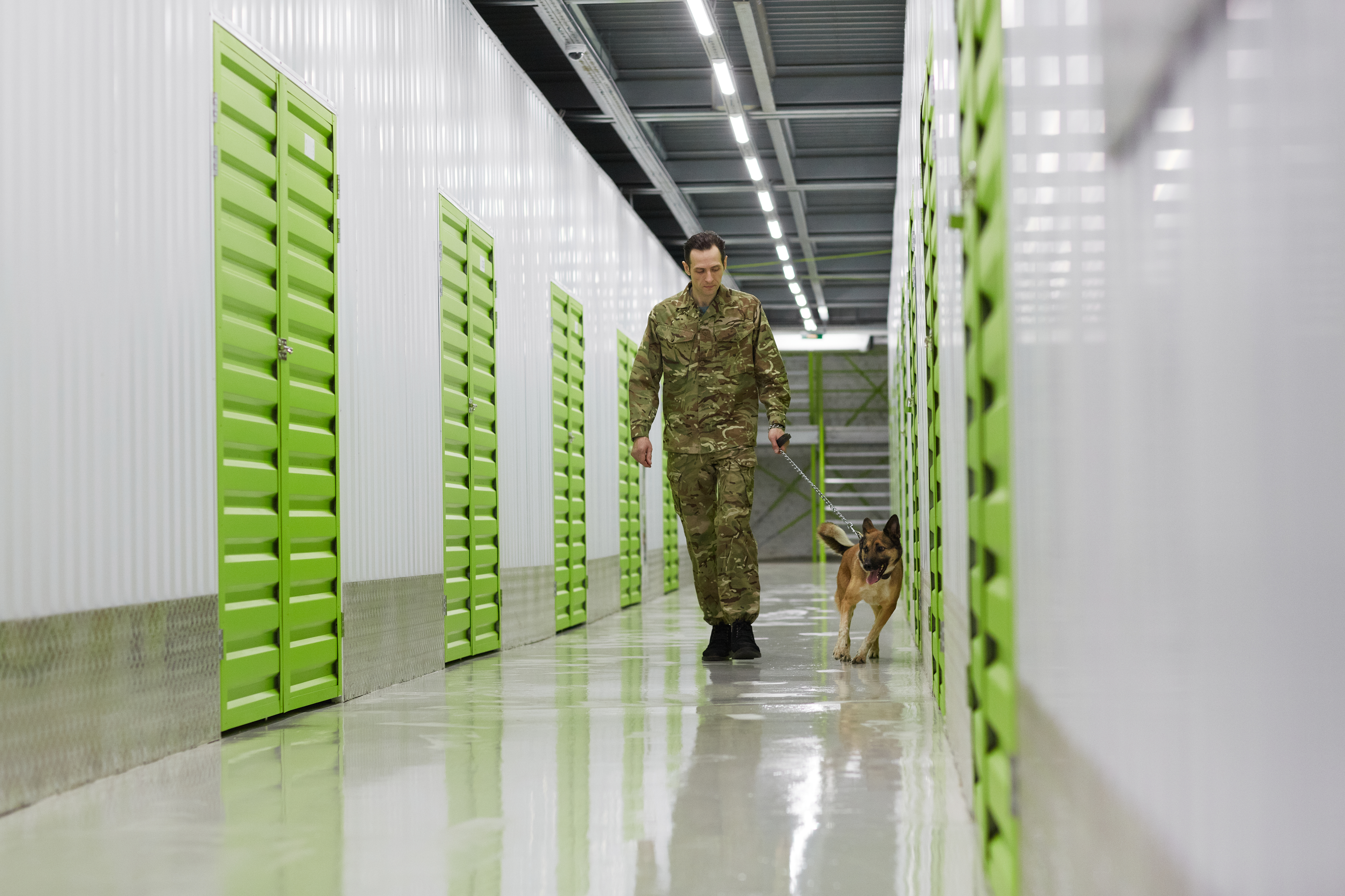 A secure military facility features durable Resin Flooring designed to withstand heavy traffic, demanding operational conditions, and strict security requirements.